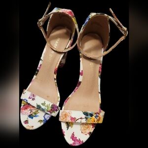 Floral Madden Girl Beella Block Heel Shoes size 8
